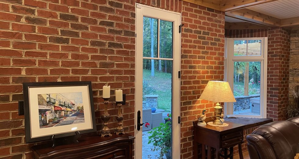 New home features Old Yorktown Oversized brick on the exterior, matched