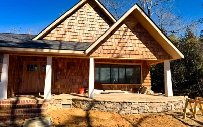 An architect designed his own home. Cruz Built was thrilled to get the job, fancy geometry and all